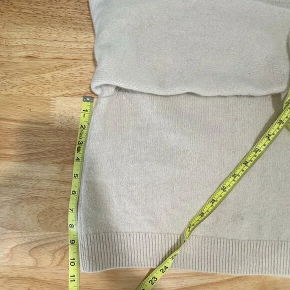 100% Cashmere NakedCashmere Noelle Cropped Sweater - Petal Pink Sz M - Picture 2 of 5